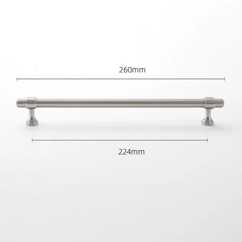 Brushed Nickel Brass Furniture Handles – Matte Silver Cabinet Pulls and Drawer Bars