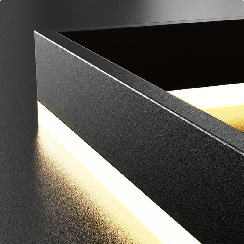 Nordic Designer Square Aluminum Chandelier - Modern LED Lighting for Living Rooms, Dining Tables, and Indoor Decor