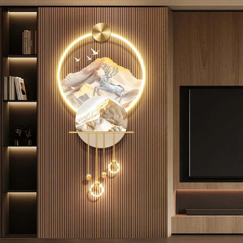 Dlight Decor Elk Mural LED Wall Light Pendant