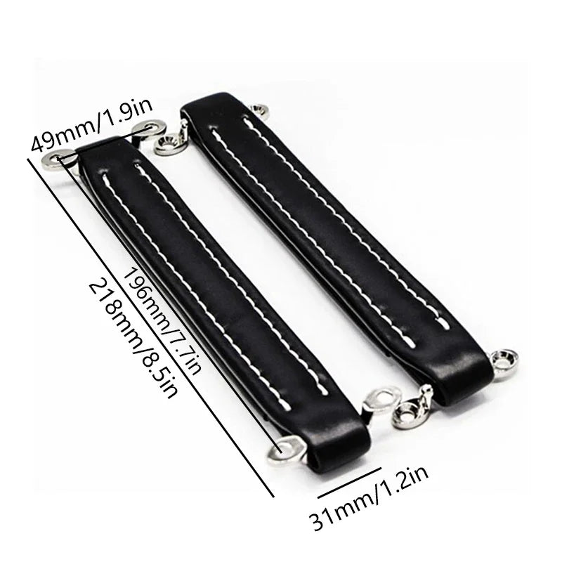 Vintage Leather Furniture Handle – Soft Suitcase-Style Drawer Pulls for Cabinets and Chests