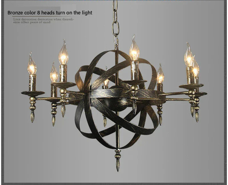 Camille Vintage Retro Candle Pendant Lights