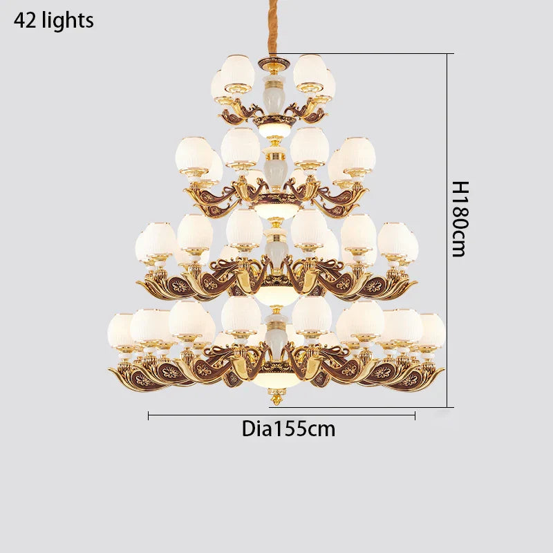 European Style Large Chandelier - Elegance for Living Rooms, Hotels, Villas, and Grand Hallways