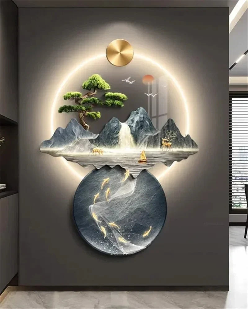 Dlight Decor 3D Wall Painting Light for Hallway Art