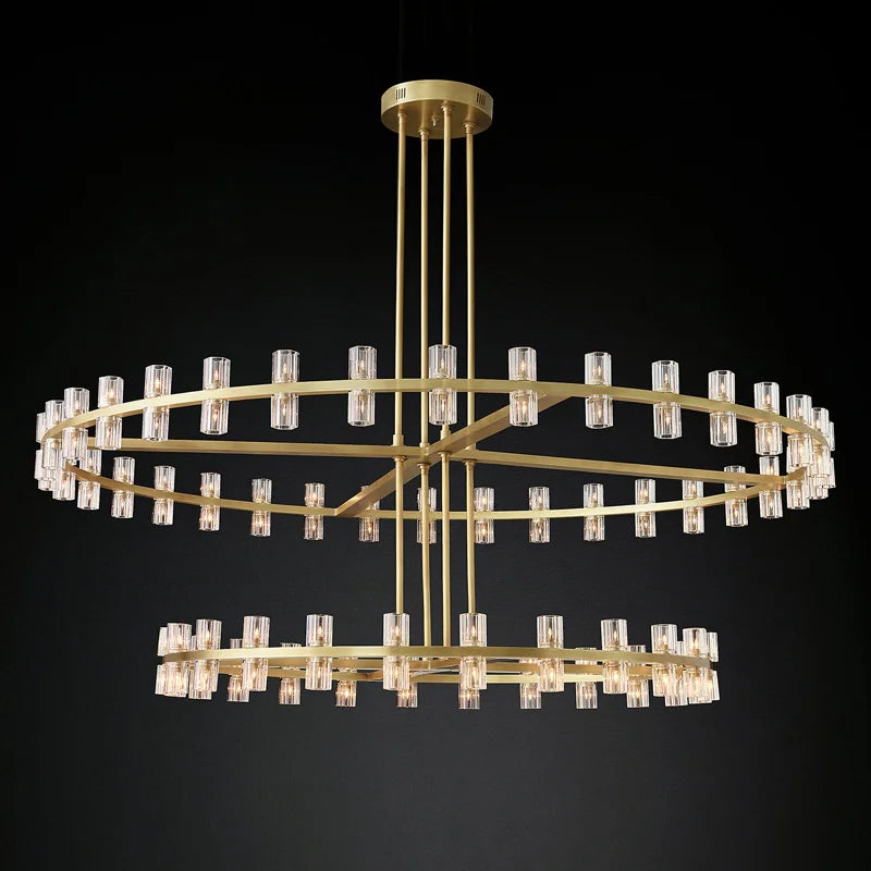 Luxurious Crystal Chandelier - Modern Elegance for Villa Duplexes, Living Rooms, and Home Decor