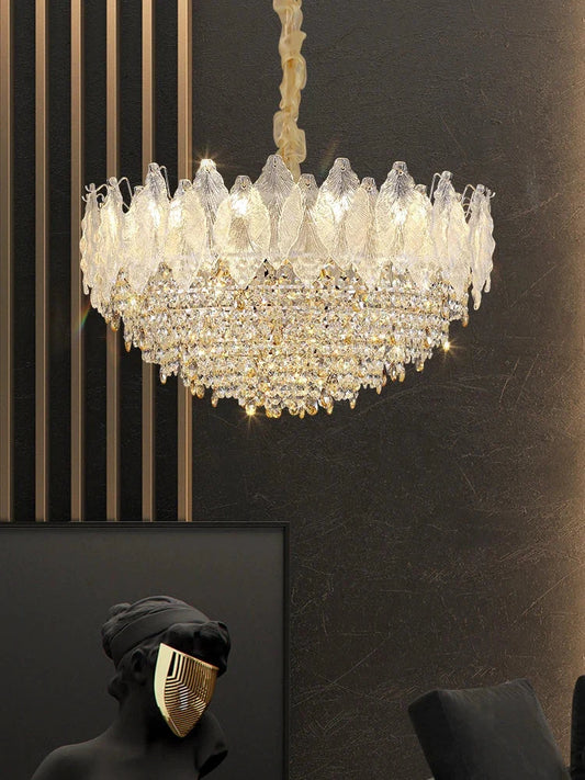 Elegant French Crystal Chandelier - Postmodern Light Luxury for a Luxurious Atmosphere in Living Rooms, Dining Rooms, and Bedrooms
