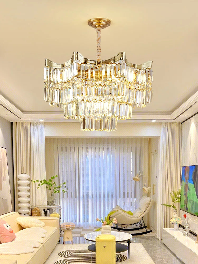 Exquisite Crystal Chandelier for Living Rooms, Bedrooms, and More - Modern French Light Luxury Design