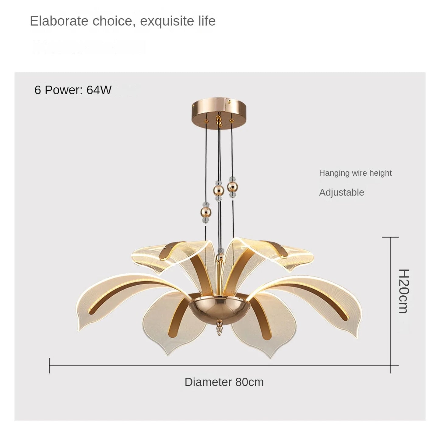 Modern LED Night Primrose Petals Ceiling Chandelier - Minimalist Elegance for Living, Dining, and Bedrooms