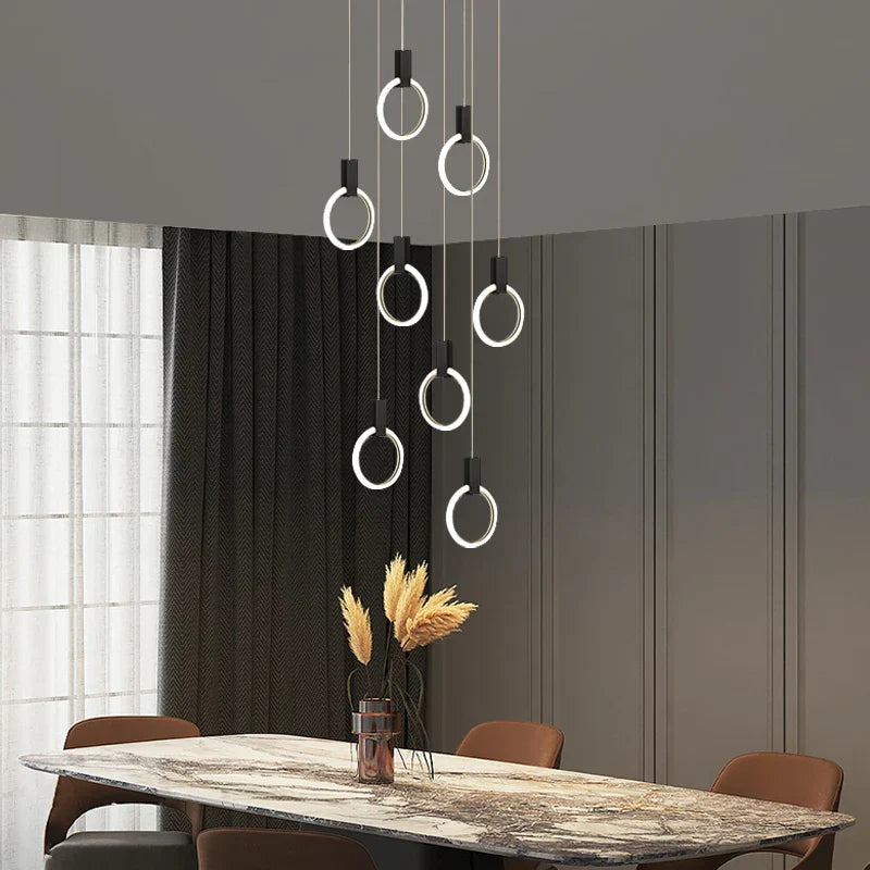 Elegant LED Branch Chandelier - Illuminate Your Duplex Living Room with Stunning Design