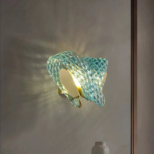 Aria's Modern Glass Wall Lamp - Creative Light Luxury for Your Corridor and TV Background