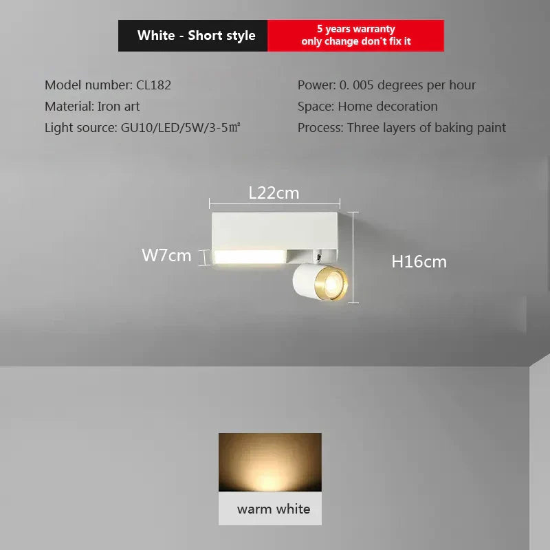 Sleek LED Rectangular Ceiling Lamp - Ideal for Study, Dining Room, Bedroom, Corridor, and Balcony