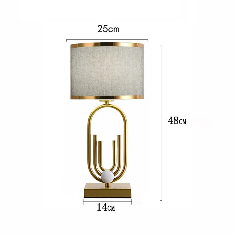 Nordic Luxury Table Lamp - Modern and Romantic Bedside Decoration for Bedroom and Living Room