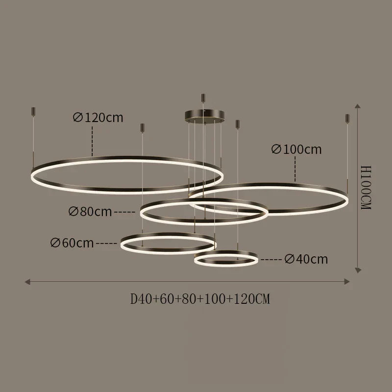 Nordic Modern LED Living Room Chandelier - Stylish Lighting for Living Rooms, Bedrooms, and Home Decor