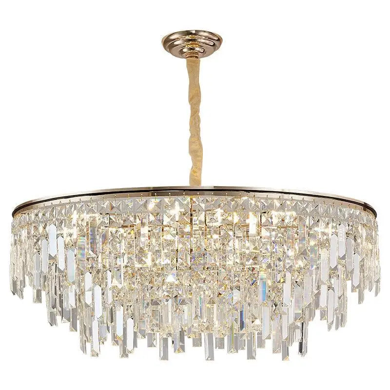 New Modern Crystal Chandelier - Effortless Elegance for Living, Dining, and Bedroom Spaces