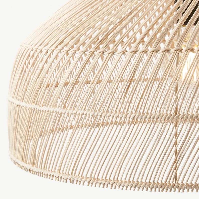 Modern Creative Handcrafted Rattan Art Lampshade Chandelier - Designer-Inspired Lighting Fixtures for Restaurants, Bedrooms, Tea Rooms, and Decor