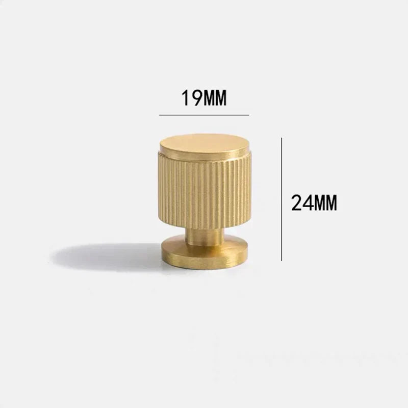 Brass Cabinet Knobs and Knurled T-Bar Handles – Modern Drawer and Furniture Hardware