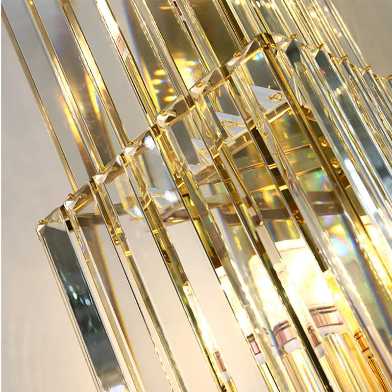 Victoria - Large Crystal Wall Light For Living Room Hall Bedroom Loft Indoor Home Hotel Villa Modern Gold Luxury Decor LED Sconce Fixtures