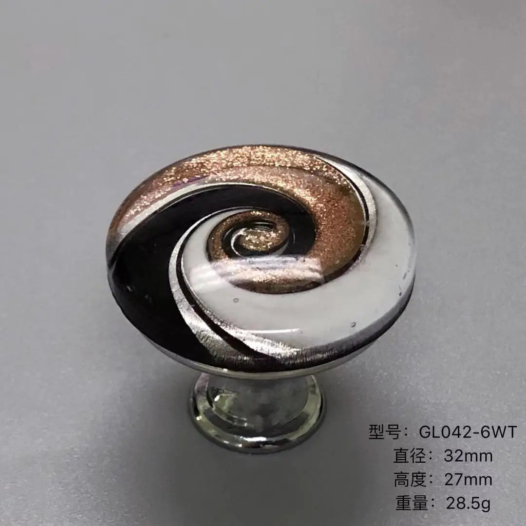 Colorful Floral Glass Cabinet Knobs – Drawer Knobs for Dresser, Shoe Cabinet, and Kitchen Furniture