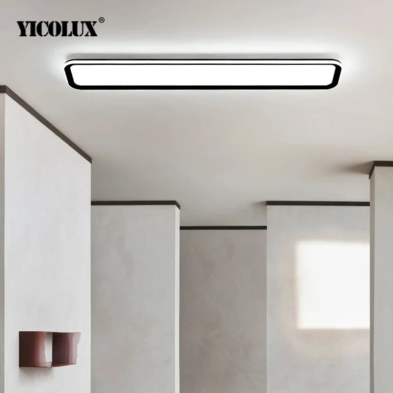 Corridor Aisle Lamps LED Ceiling Lights - White and Yellow Lamps for Hallway, Balcony - Indoor Lighting Decorative Fixtures in White and Black