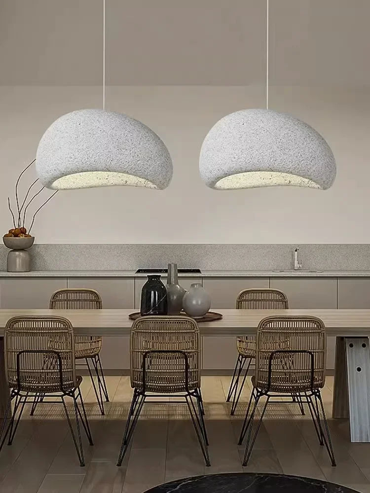 Nordic Minimalist Wabi-Sabi E27 LED Chandelier - Elevate Your Dining, Living, and Bedroom Spaces with Serene Elegance