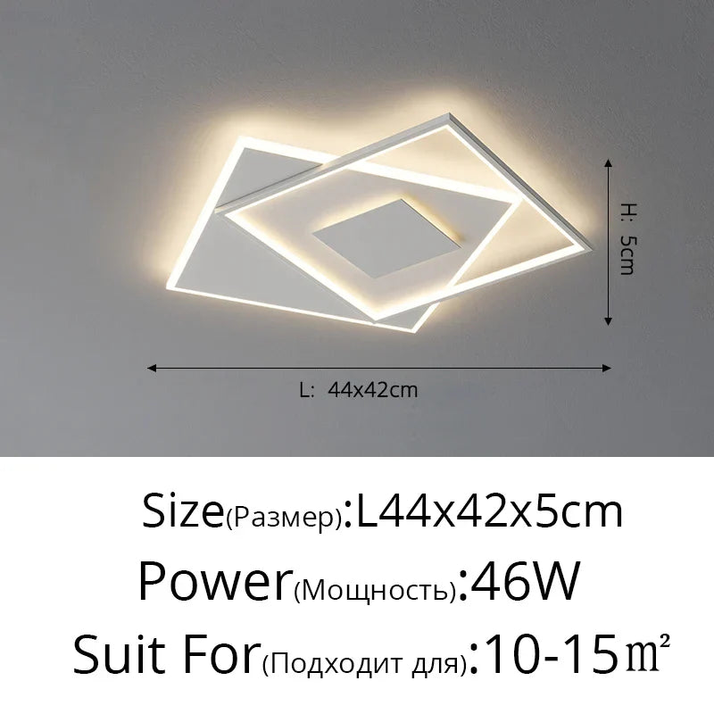 Ultra-thin LED Ceiling Light - Simple and Modern Lighting Fixture for Living Room, Study, Balcony, and More
