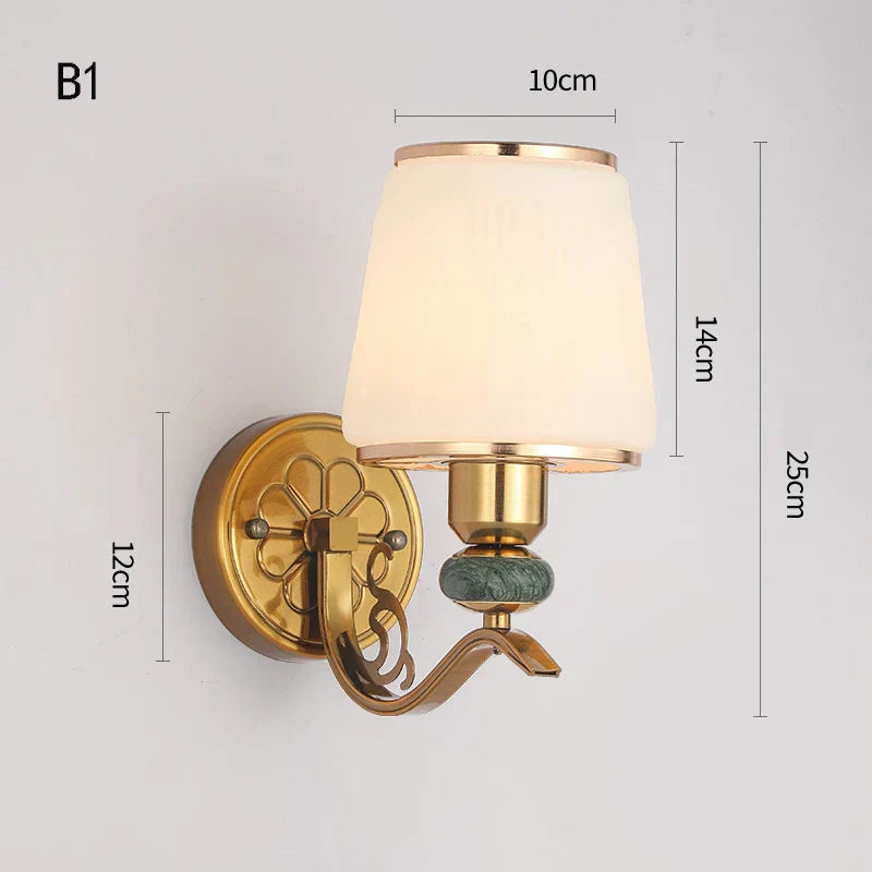 Joanna American Style Golden Bedside Lamp - Elegant Lighting for Your Home