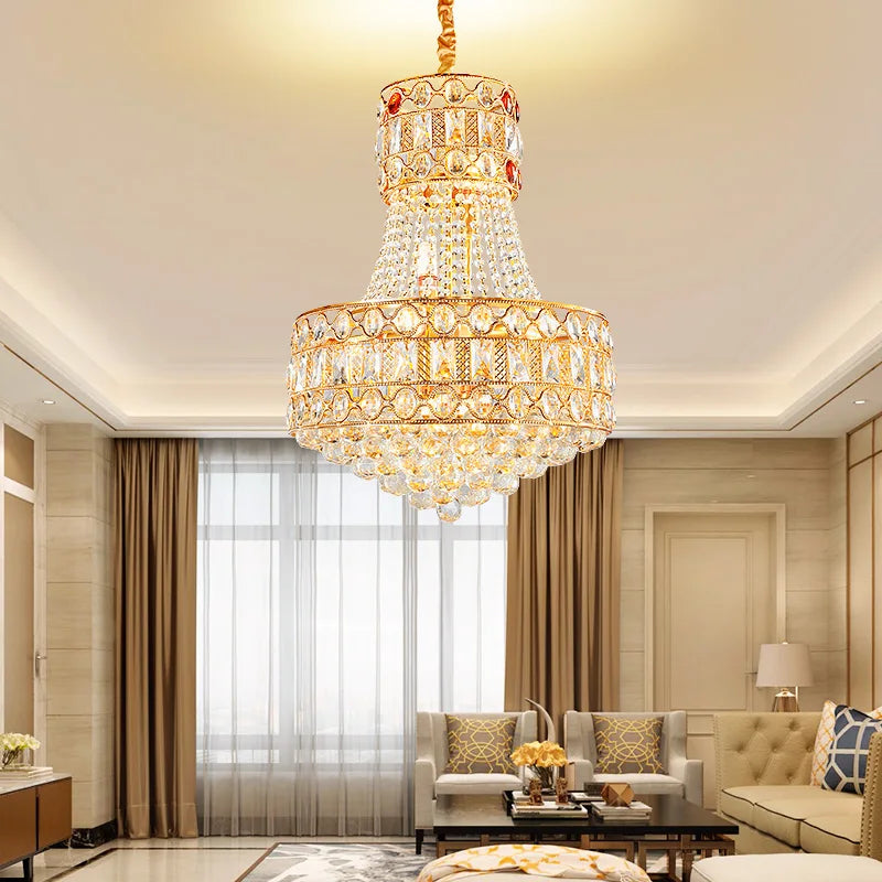 Modern Living Room Chandelier - Light Luxury Crystal Elegance for Dining Rooms, Hotels, Villas, and Bedrooms