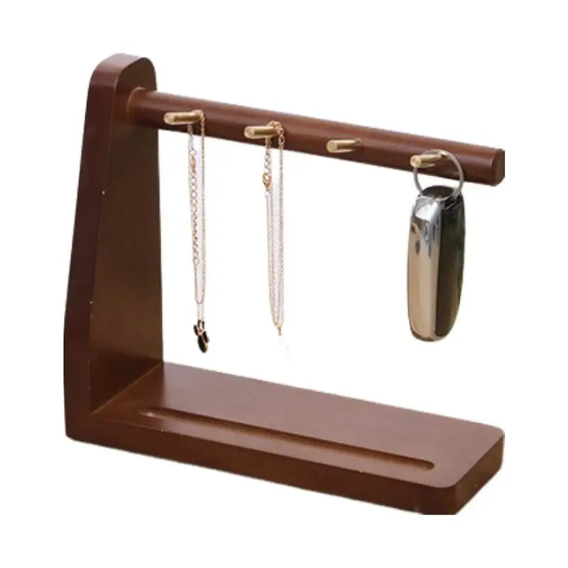 Tabletop Key Holder Rack Entryway Wood Key Stand Key Storage Organizer for Doorway Necklace and Jewelry Organizer for Bedroom