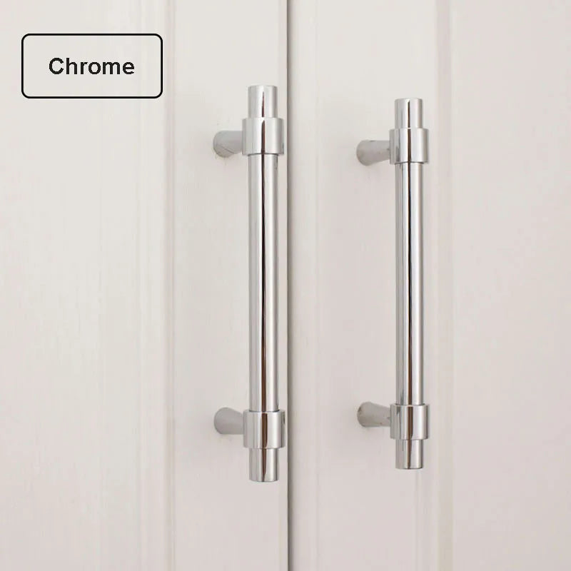 Nordic Brass Furniture Handles – Gold, Black, Chrome Cabinet Bar Pulls (50mm-500mm)