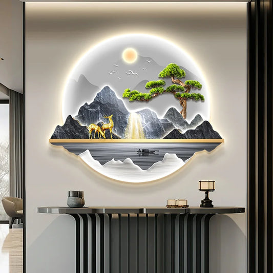 Dlight Decor Wealth Landscape Wall Lamp Mural