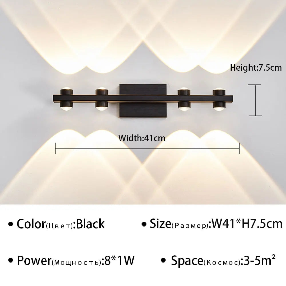 Modern LED Wall Light for Bathroom Mirror - Stylish Wall Sconce for Living Room, Bedroom, and Study