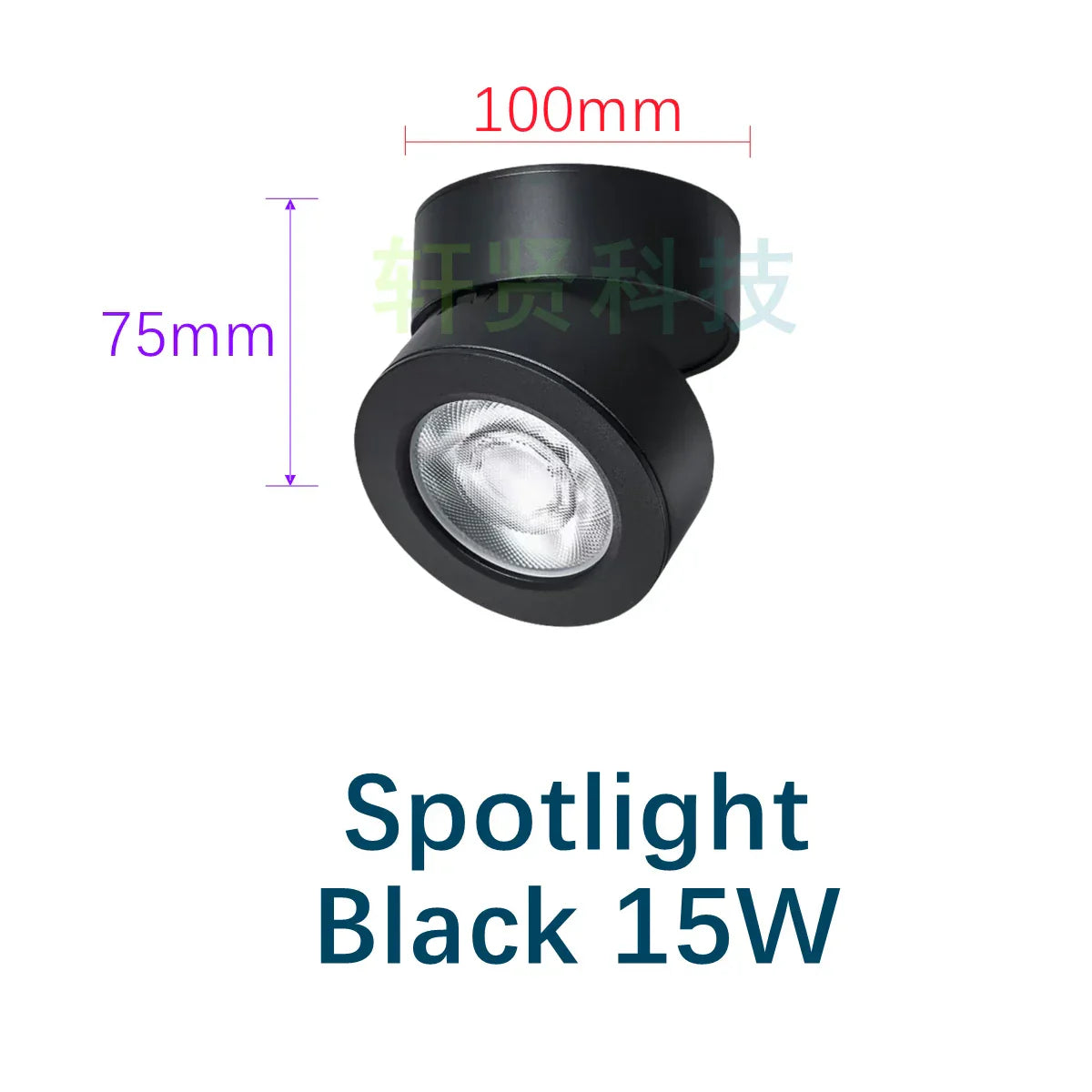 Modern Foldable Rotating LED Ceiling Light - Ultrathin, Dimmable Spotlight with Multiple Wattage Options
