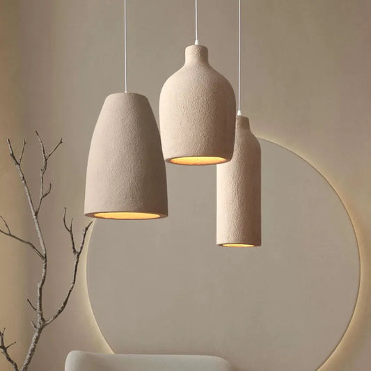 Wabi-Sabi Cream Style LED Chandelier - Illuminate Your Restaurant, Bar, Dining Room, and More with Subtle Elegance