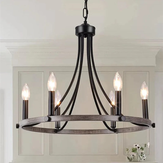 Ivy's American Wrought Iron Chandelier
