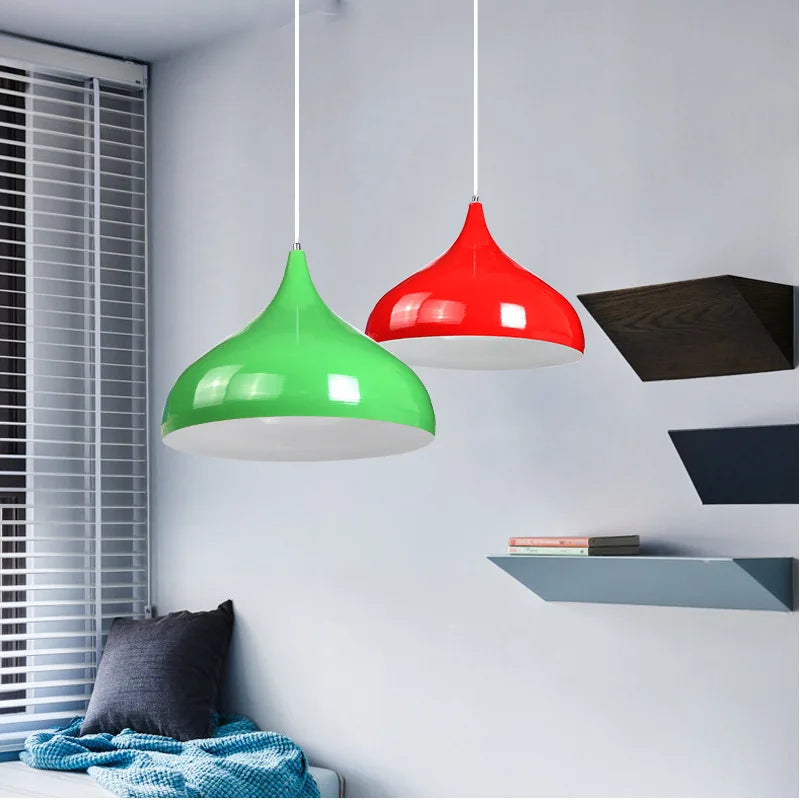 simple commercial industrial style single head restaurant lamp office barber shop hotel lampshade