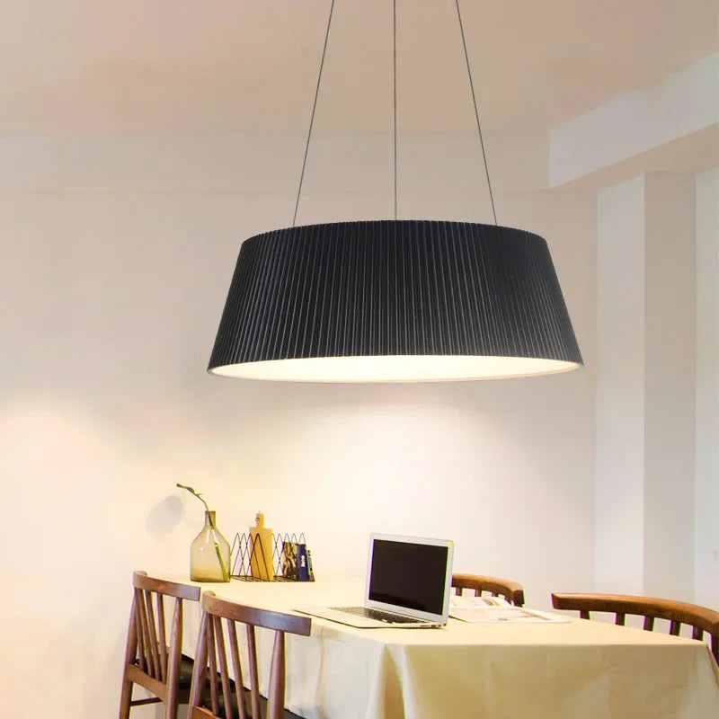 Minimalism Designer Wood Grain Ceiling Lamp - LED Dining Room, Bedroom, Kitchen Decoration Chandelier - Available in Black and White - Premium Lighting Fixture