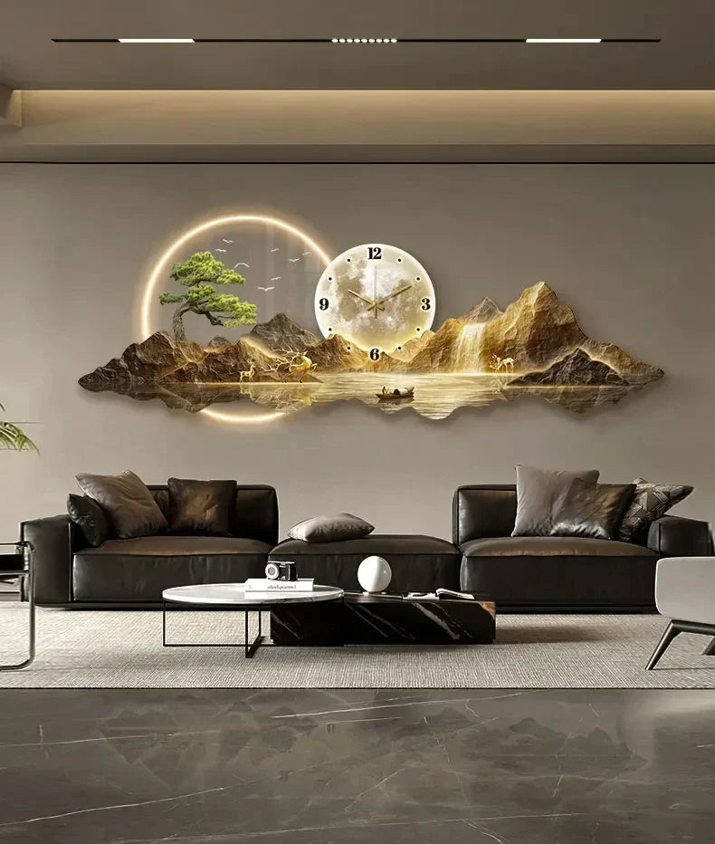 Dlight Decor Nordic Silent LED Wall Clock Light