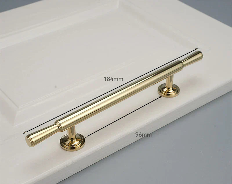 Chrome and Polished Gold Brass Furniture Handles – Modern Cabinet, Drawer, and Wardrobe Knobs
