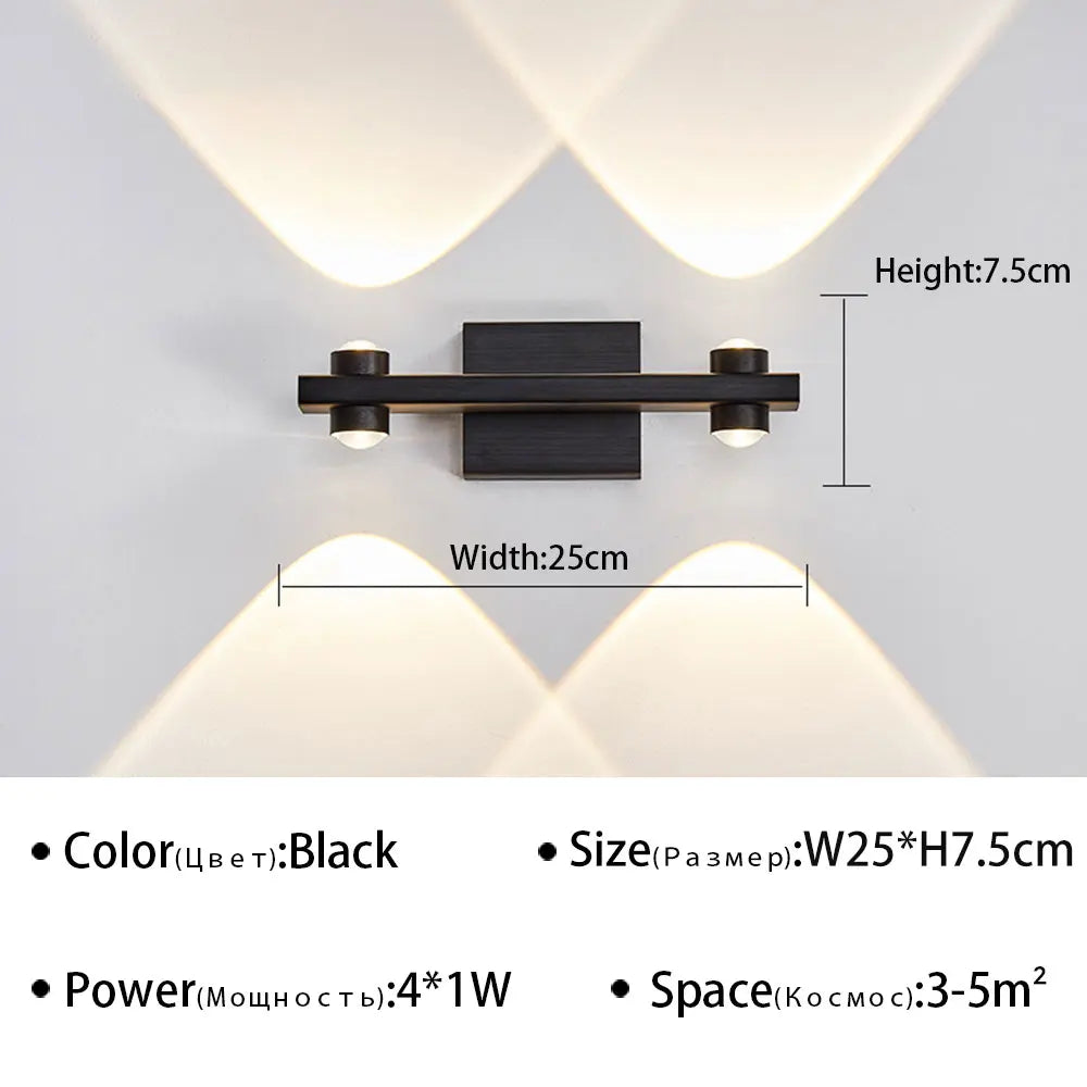 Modern LED Wall Light for Bathroom Mirror - Stylish Wall Sconce for Living Room, Bedroom, and Study