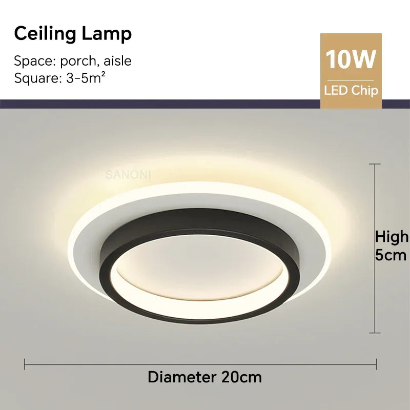 Modern LED Chandelier - Perfect Lighting Fixture for Aisle, Corridor, Stairs, Foyer, Balcony, and Bedroom