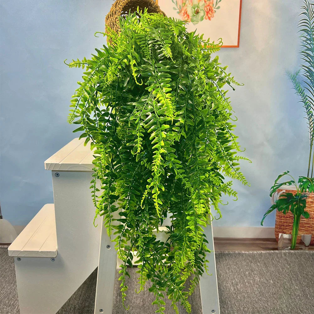Dlight Decor 90cm Hanging Persian Fern Leaf Vine for Wall and Balcony Decor
