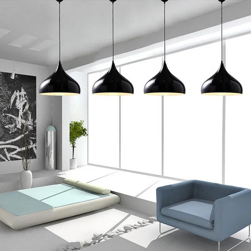 simple commercial industrial style single head restaurant lamp office barber shop hotel lampshade