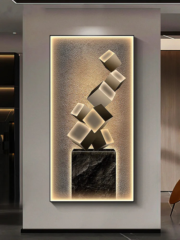 Dlight Decor Crystal Wall Art Glow Lamp for Interiors