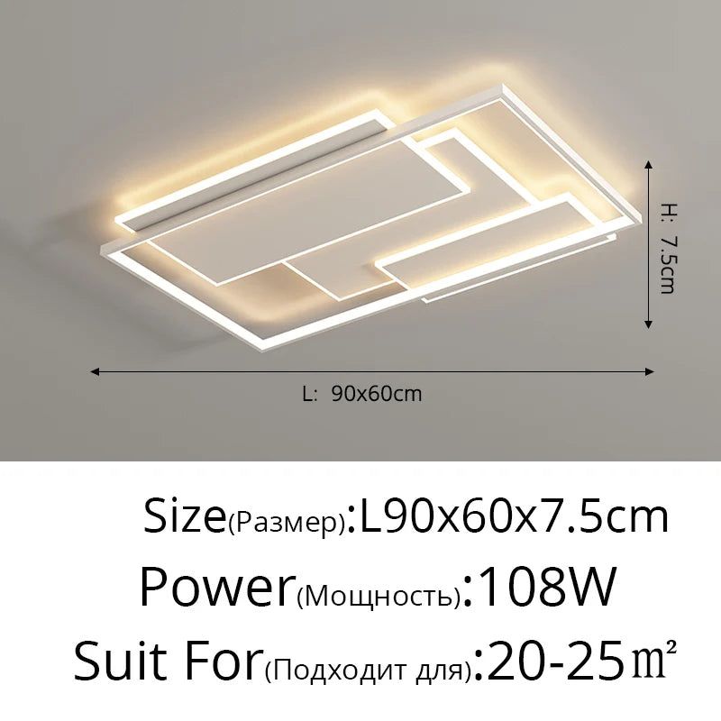 Ultra-thin LED Ceiling Light - Simple and Modern Lighting Fixture for Living Room, Study, Balcony, and More