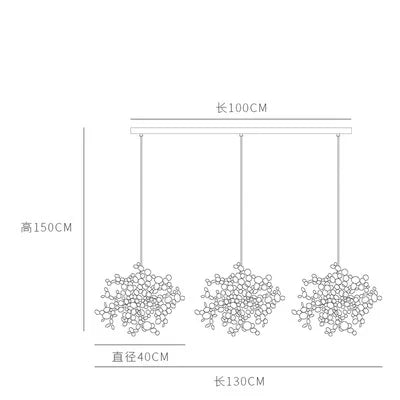 Nordic Simplicity LED Chandelier - Elegant Lighting for Living and Dining Areas