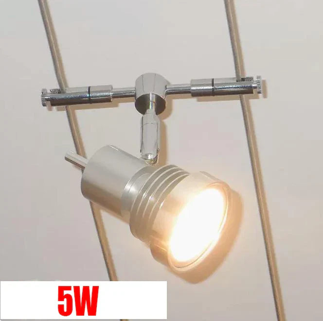 12V Steel Wire Track Spotlights for Commercial and Decorative Lighting
