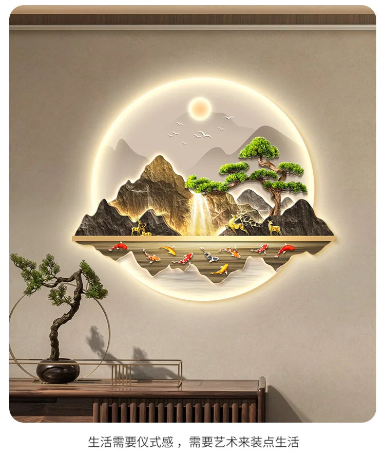 Dlight Decor Wealth Landscape Wall Lamp Mural
