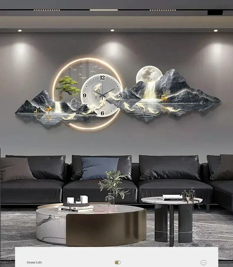 Dlight Decor Nordic Silent LED Wall Clock Light