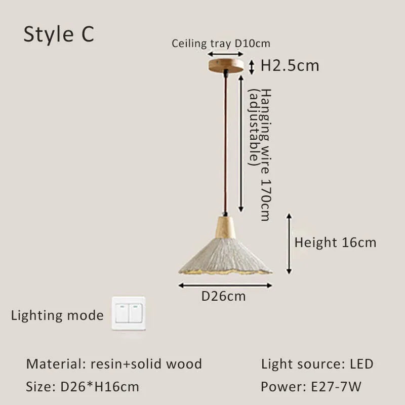 Wabi-Sabi Cream Style LED Chandelier - Minimalist Elegance for Your Living, Dining, and Bedroom