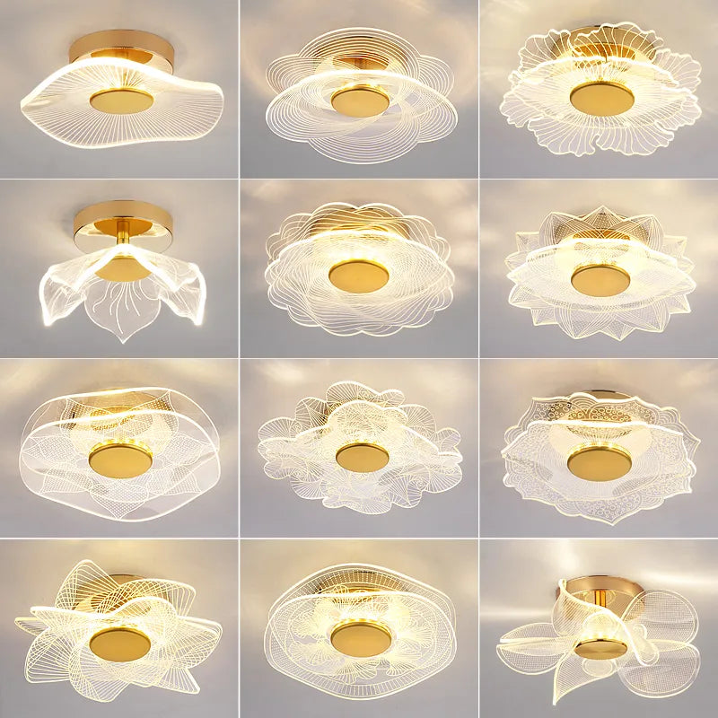 LED Ceiling Light Acrylic led ceiling Lamp Living Room Bedroom Creative Lamp Minimalist Balcony Cloakroom Lighting Fixture