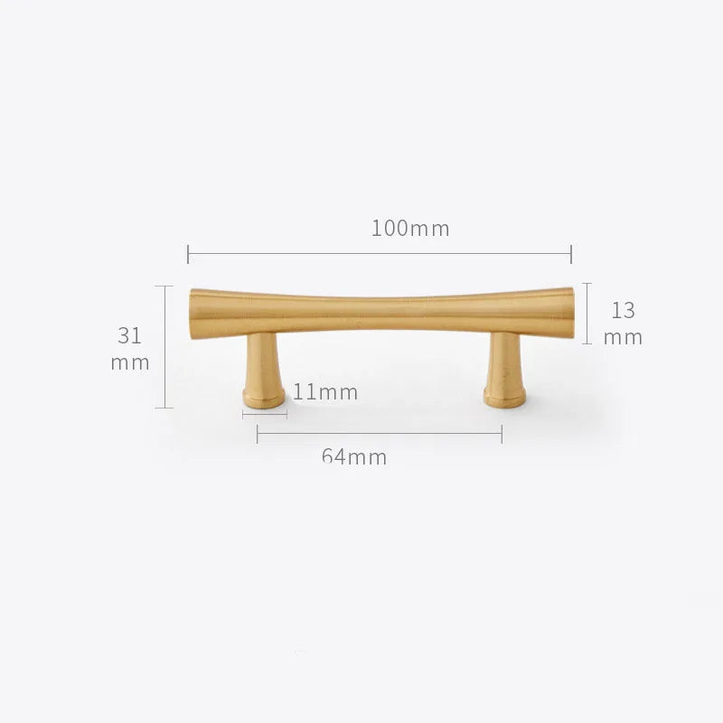 Gold Brass Dresser Handles – Modern Cabinet Pulls and Drawer Knobs for Kitchen and Furniture